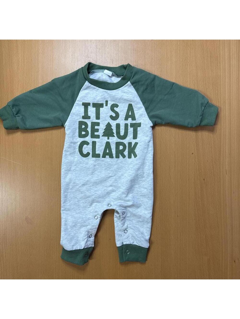 No Brand Kid's Green and Grey Sleepsuits-babygrow